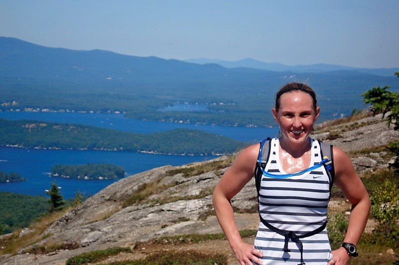 Running to top of mountain